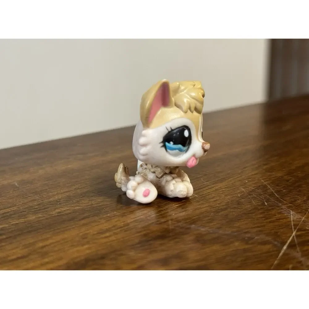 Littlest Pet Shop Tan Husky Puppy LPS #1013 Hasbro